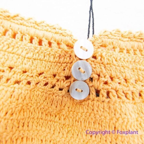 NEW Free People She Made Me Essential High-Waisted Crochet‎ Bikini Bottoms, S - Picture 9 of 14